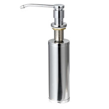 Kitchen Sink Liquid Dispenser with 11 Ounce Soap Bottle, Stainless Steel