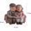 Old Couple Statue Home Garden Decoration - Multicolor 3