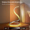 Table Lamp (Silver) Stepless Dimming Bedside Lamp 3-Color Warm Bedside Lamp 3
