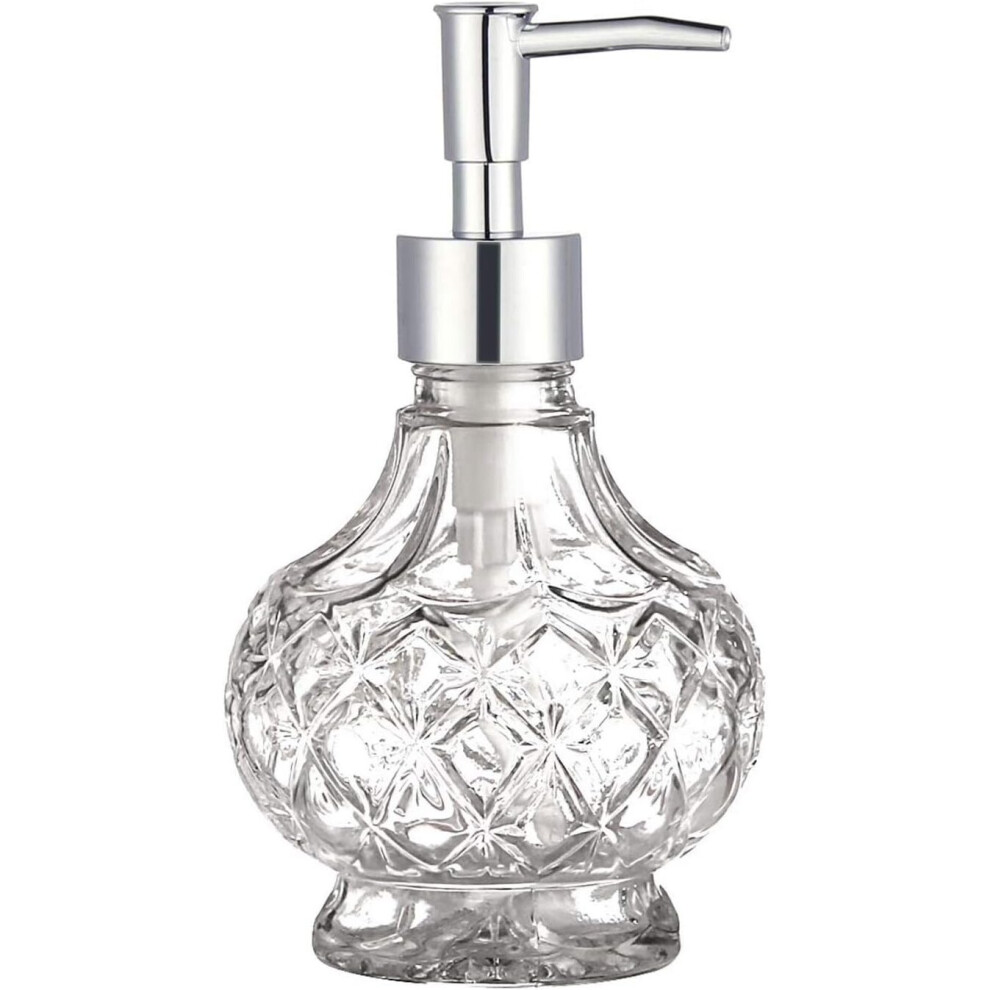 Gopatriot Memory Glass Soap Dispenser For Bathroom Lotion Liquid Cleaner Dispenser 220Ml