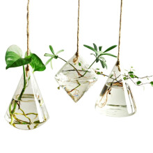 Glass Vase Container Flower Plant Hanging Vase Decor - Type 3