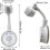 Shower suction cup bracket adjustable 360¡ã rotatable shower head bracket 4
