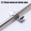 Slider Shower Head Bracket, Universal 22-25MM Rail Head Bracket 5