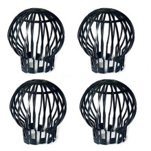 4-Pack Plastic Gutter Guards - Keep Drains from Clogged