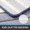 40 x 60cm Non-slip Bath Mat Super Absorbent - Blue 5