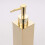 Standing Soap Dispenser Square Lotion Soap Dispenser, Gold 3