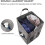 90L Extra Large Linen Double Laundry Hamper, Collapsible (Dark Grey) 5