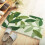 Non-slip bathroom mat, 45 x 65cm Green Leaf Bathroom Mat 2
