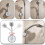 Shower suction cup bracket adjustable 360¡ã rotatable shower head bracket 5