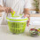 Salad Dryer Quick Design Drying and Draining Lettuce and Vegetables (Green) 6