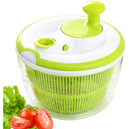 Salad Dryer Quick Design Drying and Draining Lettuce and Vegetables (Green)