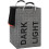 90L Extra Large Linen Double Laundry Hamper, Collapsible (Dark Grey) 1