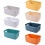 4 Pack Plastic Storage Baskets for Kitchen Storage, Cabinet Organizer 6