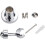 Shower Bracket Brass Wall Mount Handheld Shower Head and Hose - Chrome Plated 360 Degree Adjustable 4