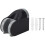 ABS matte black shower head bracket hand spray adjustable mobile base 1
