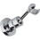 Shower Bracket Brass Wall Mount Handheld Shower Head and Hose - Chrome Plated 360 Degree Adjustable 5