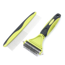 Grooming Hair Removal Comb Kit - Double Sided Blade Rake Comb