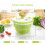 Salad Dryer Quick Design Drying and Draining Lettuce and Vegetables (Green) 3