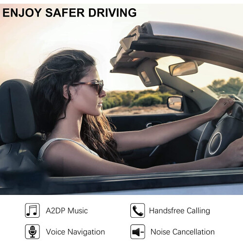 Hands Free Bluetooth Car Kit Visor Speaker with Siri Google Assistant 2