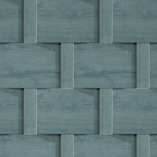 Debona Harrow Green Teal Wood Panel Effect Wallpaper Modern