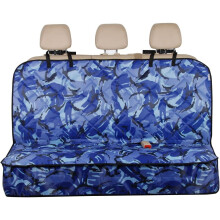 COMPATIBLE WITH Land Rover Freelander 2 (2006-2013) - Blue Camouflage Heavy Duty Premium Quilted Dog Cat Pet Hammock Rear Seat Cover