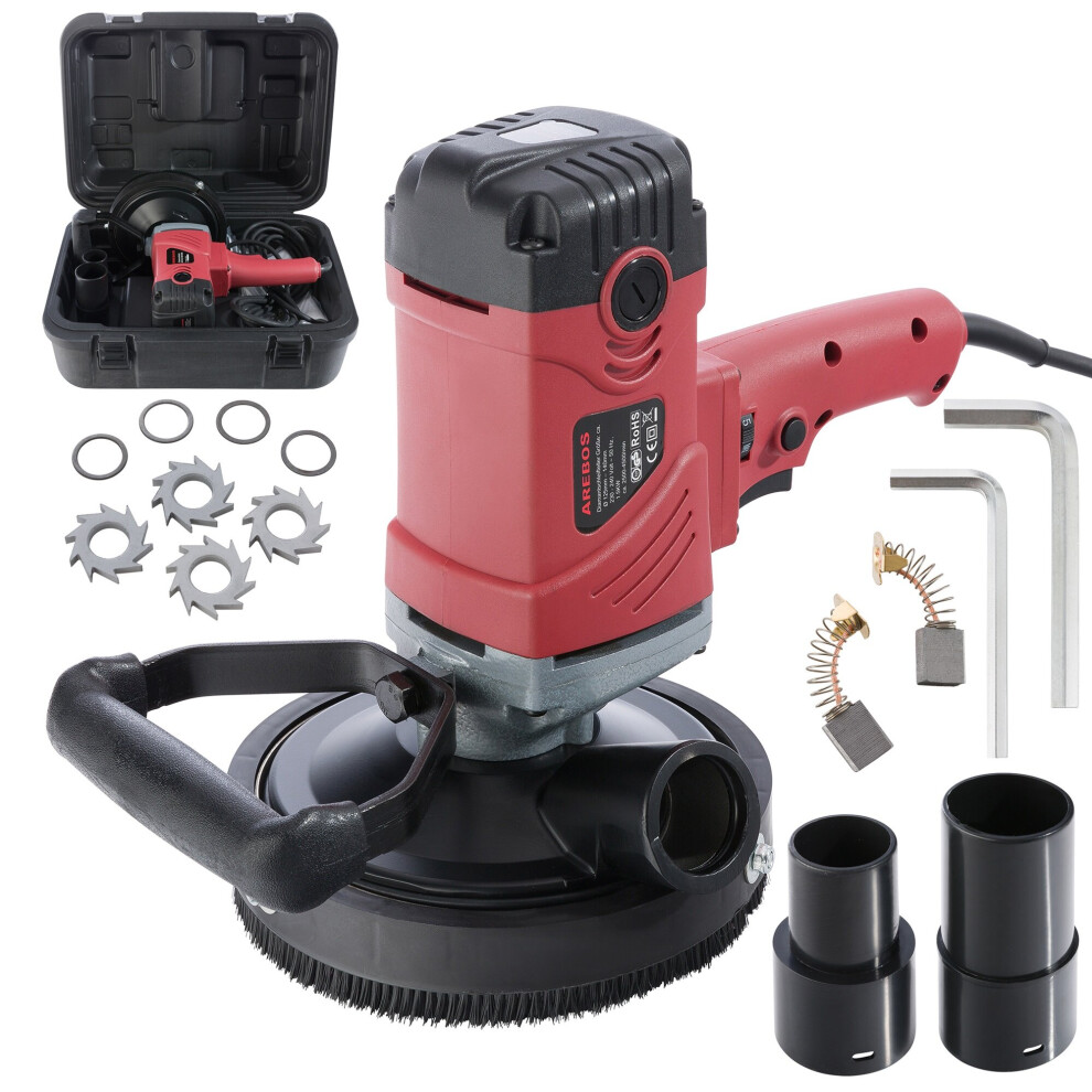 AREBOS Concrete Grinder Renovation Grinder Plaster Grinder 1500W