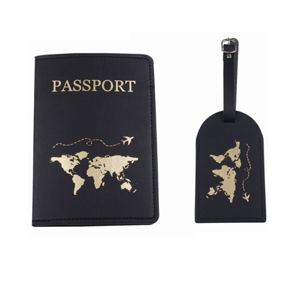 1Set PU Leather Luggage Tag Passport for CASE Wallet for Couples Honeymoon Wedding Gift Travel Organizer-image-OPC-PBTQC77-NEW