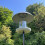 Selections Pole Mounted Metal Bird Seed Feeder Table with Dome Roof 7