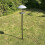 Selections Pole Mounted Metal Bird Seed Feeder Table with Dome Roof 3