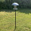 Selections Pole Mounted Metal Bird Seed Feeder Table with Dome Roof 4