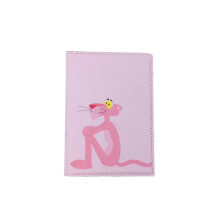 Pink-Panther Travel Passport Covers Leather Women Passport Credit Holder Bag Case Wallet Purse Student Kids Gift