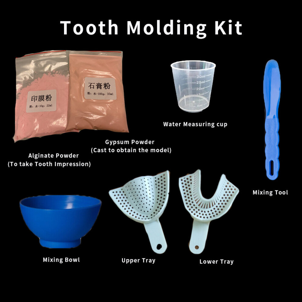 Tooth Molding Kit Teeth Impression Set DIY Oral Full Mouth Model Taking