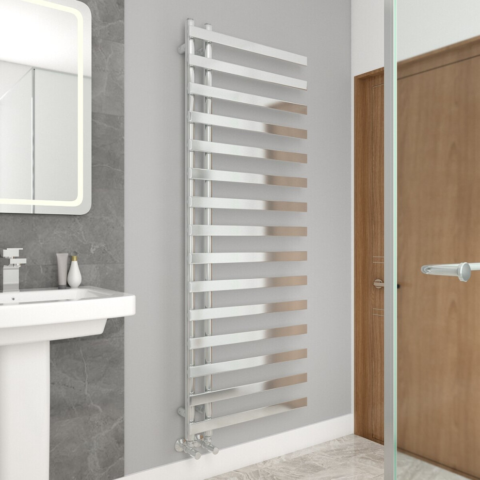 WarmeHaus 1600x600mm Designer Bathroom Heated Towel Rail Radiator Ladder Style Chrome