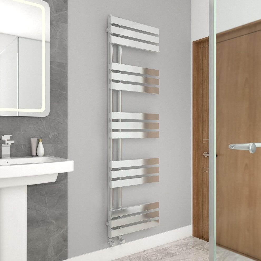 WarmeHaus 1600x450mm Flat Panel Bathroom Heated Towel Rail Radiator Chrome