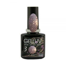 (Lotus Diamond) Gelluv Nail Polish Professional Soak Off UV LED Top Base Coat Collection 8ml