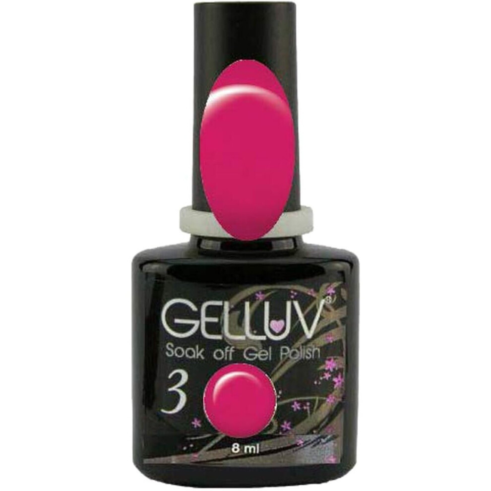 Gelluv (Burlesque) Professional Nail Polish Iconic Top Base Coat Autumn Collection - 8Ml