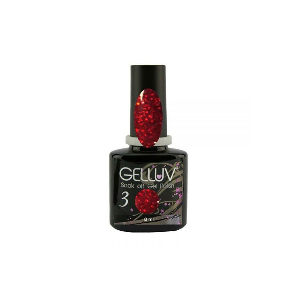 (Ruby Queen) 8ml Gelluv Nail Polish UV LED Winter Rose Collection Professional Soak Off Gel