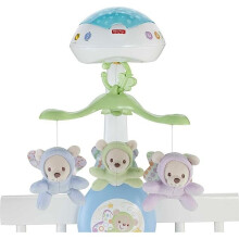 Fisher-Price Baby Crib Toy, 3-in-1 Projection Mobile, Butterfly Dreams Sound Machine with Light Projection for Newborn to Toddler, CDN41