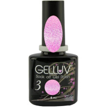 (Peony) Gelluv Soak Off Nail Polish Top Base UV Coat Primavera Collection Spring 8ml
