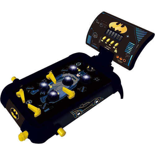 LEXIBOOK JG610BAT Batman Electronic Pinball Machine, Fun Sounds and Light Effects, 5 Obstacles 1