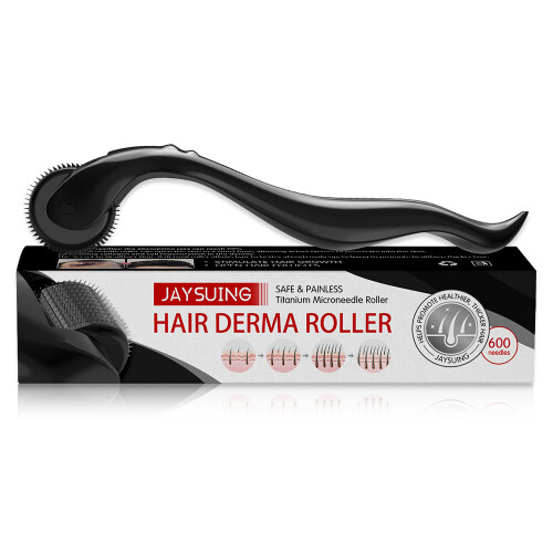 Derma Roller Titanium Mikronålar – Hårbottenmassage & Vård – Främjar skägg- och håråterväxt