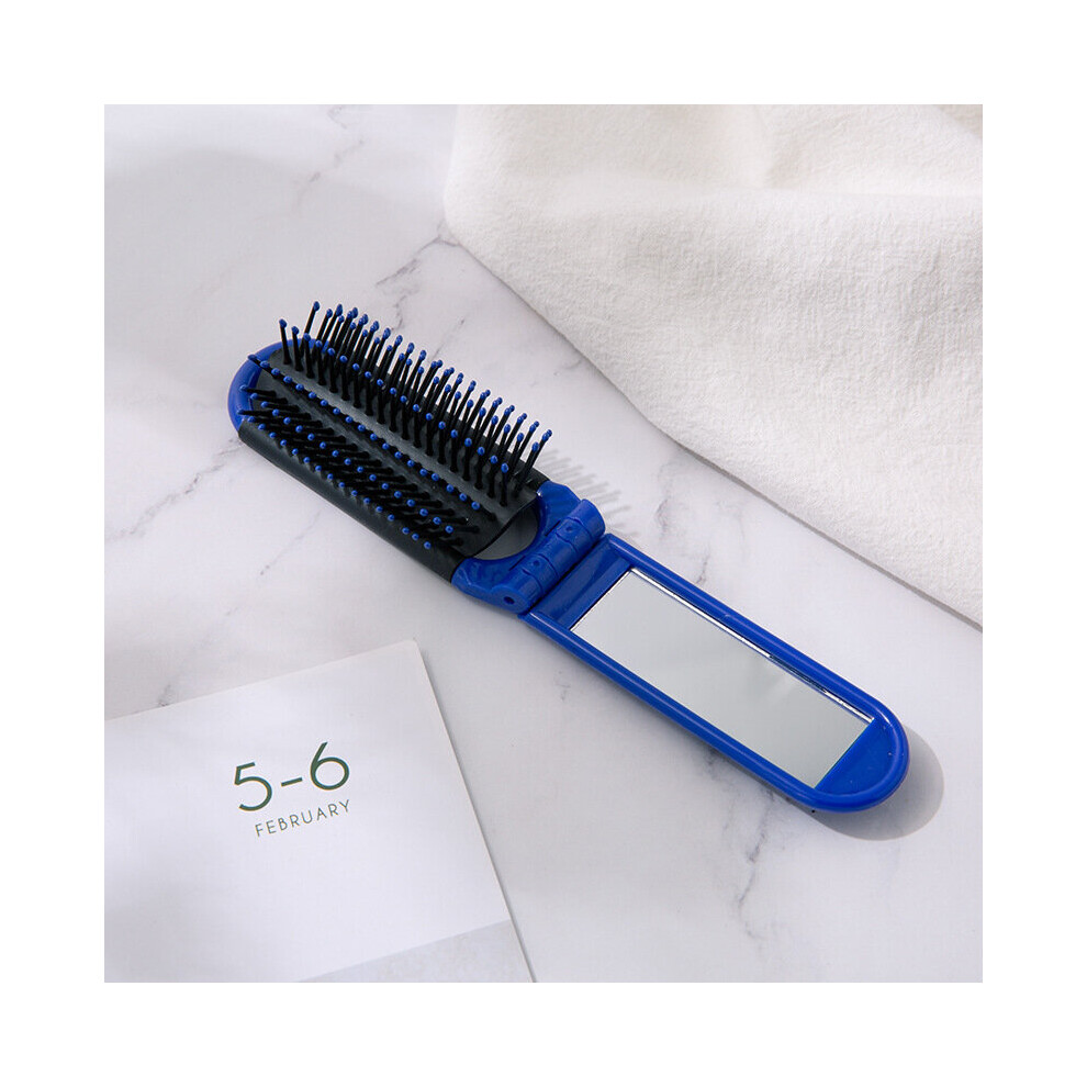 Unisex Multicoloured Arrivals Portable Folding Comb The Airbag Massage Makeup Comb Mirror And Comb Combo Carrying Travel Comb
