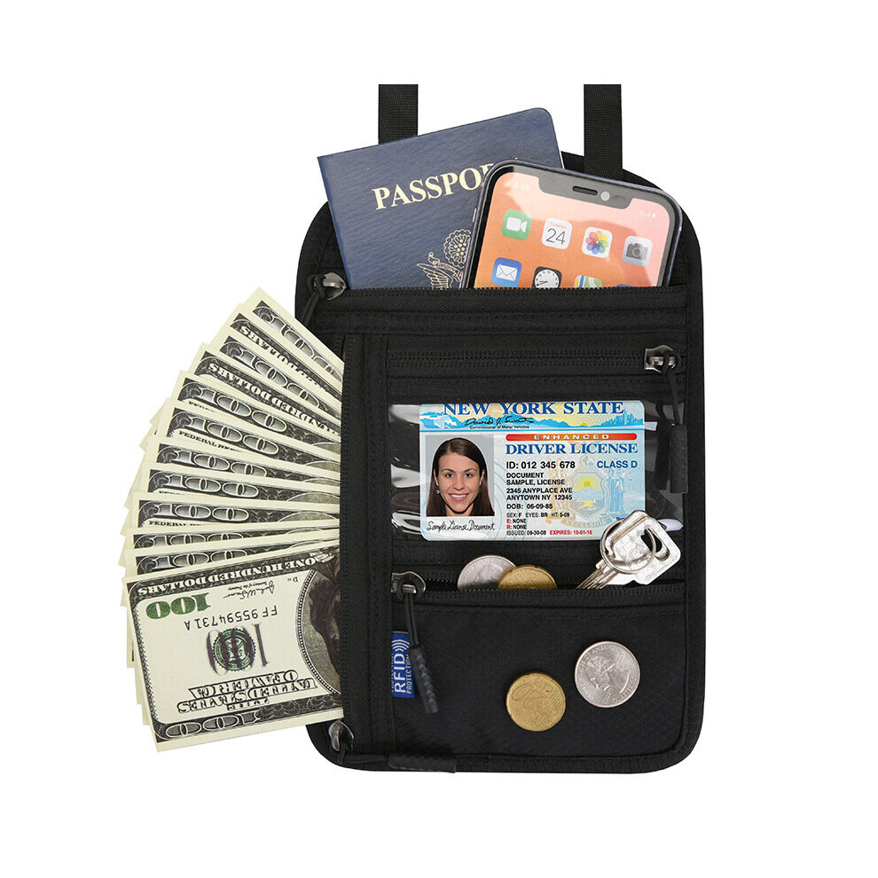 Multifunctional Halter Passport Bag Crossbody Shoulder Storage Bag Go Abroad Ticket Credentials Protective Case-image-OPC-PBTSH9T-NEW