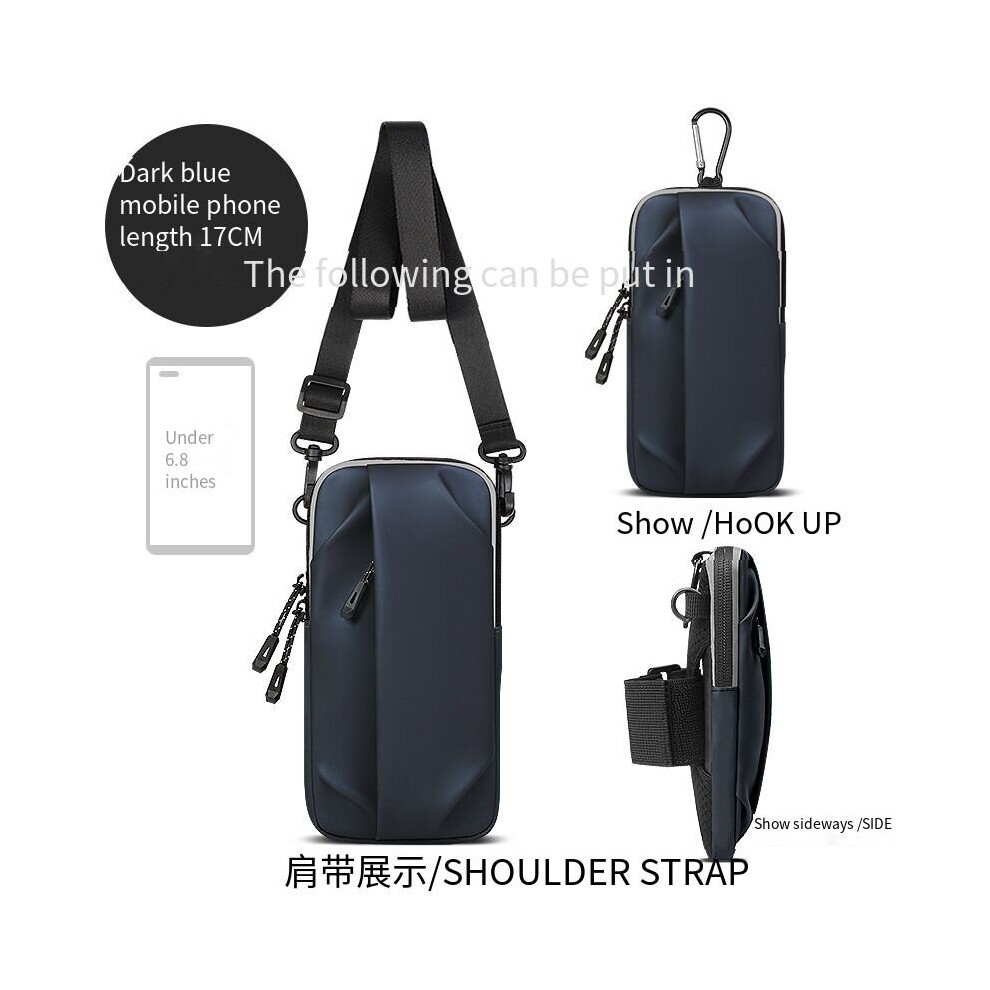 Sports Running Mobile Phone Arm Bag Handbag Cover For Men And Women Universal Slung Outdoor Multifunctional Waterproof Wrist Blue 885662698600