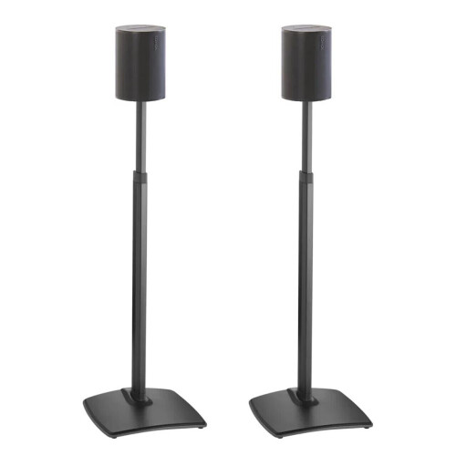 SANUS WSSE1A2 Height-Adjustable Speaker Stand for Sonos Era 100 Black, Pair