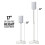 SANUS WSSE1A2 Height-Adjustable Speaker Stand for Sonos Era 100 White, Pair 11