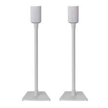 SANUS WSSE12 Fixed-Height Speaker Stands for Sonos Era 100 - White (Pair), Optimal Listening Height 34.4 in, Cable Management