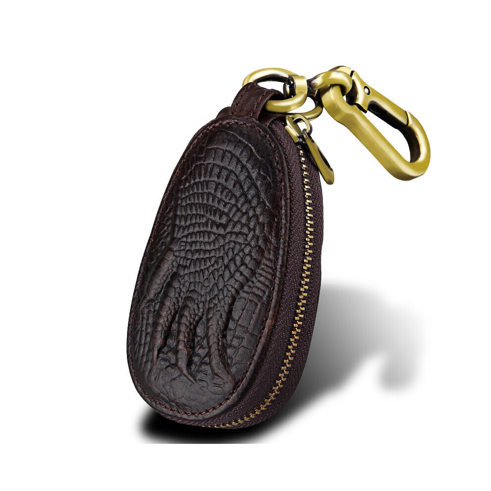 Car Key Pouch Bag Leather Crocodile Key Ring Chain Holder Casual Keyholder Keychain For Men Women Car Key Bag Multicoloured 885662749739