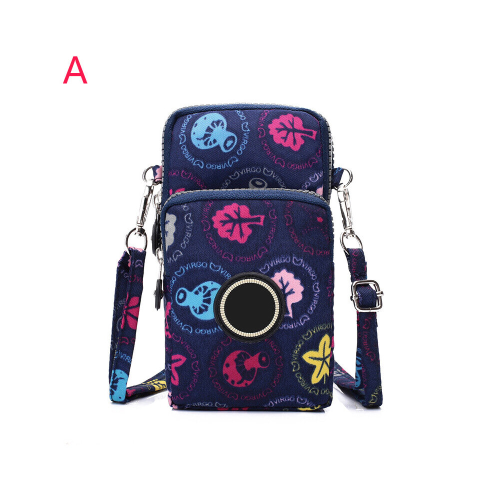 Women's Cross Mobile Phone Bag, Oxford Cloth Mobile Phone Bag, Sports Running Outdoor Multi-Function Vertical Arm Bag Multicoloured 885662757062