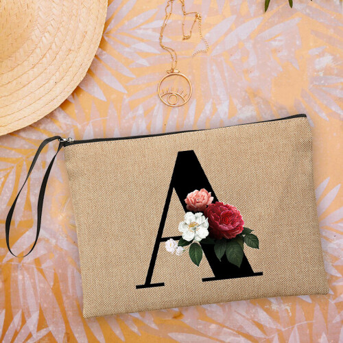 Personalised beach clutch bag online